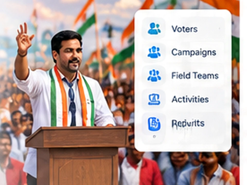 CampaignOS 360 election campaign illustration